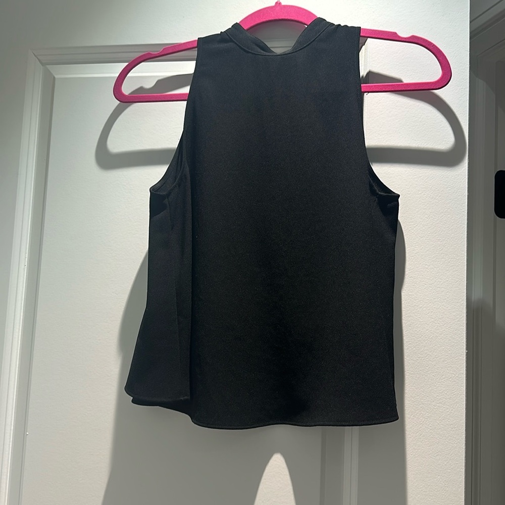 Zara open back sleeveless top